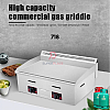 718 Commercial Gas Griddle Stove BBQ Grill Fry Western Burger Snack