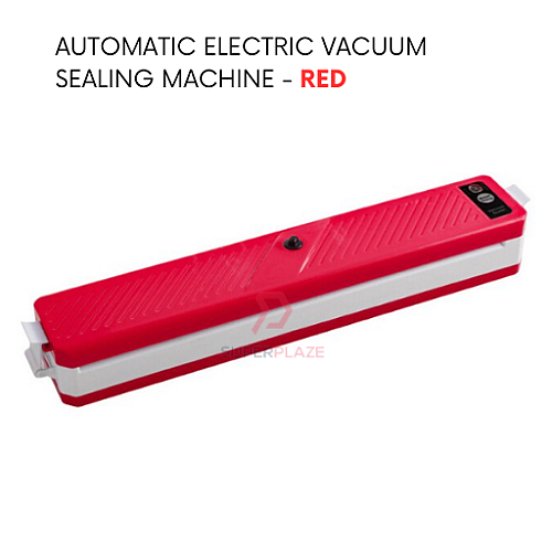 Red Automatic Electric Vacuum Sealing Machine Fresh Sealer