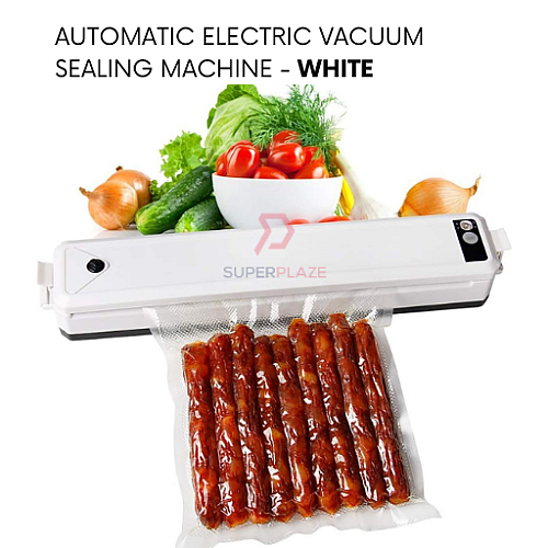 White Automatic Electric Vacuum Sealing Machine Fresh Sealer