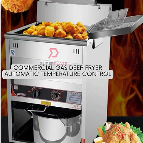 BDH-30L XL Commercial Gas Deep Fryer Stand Landed Automatic Temperature Deep Fryer