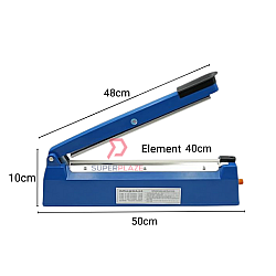 PFS-400P Element Size 3mm Blue 400mm Plastic Impulse Sealer Machine Laminated Plastic Seal Packaging Sealing