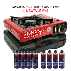 8 Butane Gas plus Sawana Portable Gas Stove Camping Stove Outdoor Steamboat BBQ Grill Burner Serving 8 Butane Gas plus Sawana Portable Gas Stove Camping Stove Outdoor Steamboat BBQ Grill Burner Serving