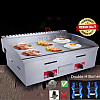 718 Commercial Gas Griddle Stove BBQ Grill Fry Western Burger Snack