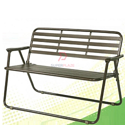 4 Feet 3V Lavo Foldable Powder Coated Bench Outdoor Chair Garden Bench Portable Chair