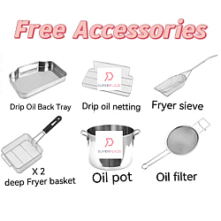 40 Liters Dual Tank Commercial Electric Deep Fryer Desktop Automatic Temperature Fryer 40 Liters Dual Tank Commercial Electric Deep Fryer Desktop Automatic Temperature Fryer