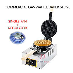 Single Pan With Regulator Commercial Gas Waffle Baker Stove Portable Waffle Maker Telfon Waffle Pan Single Pan With Regulator Commercial Gas Waffle Baker Stove Portable Waffle Maker Telfon Waffle Pan