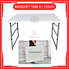 4 Kaki 4 Feet Foldable Banquet Table Event  Catering  Hall  Buffet Folding Table Pasar Malam Meja Lipat Niaga 