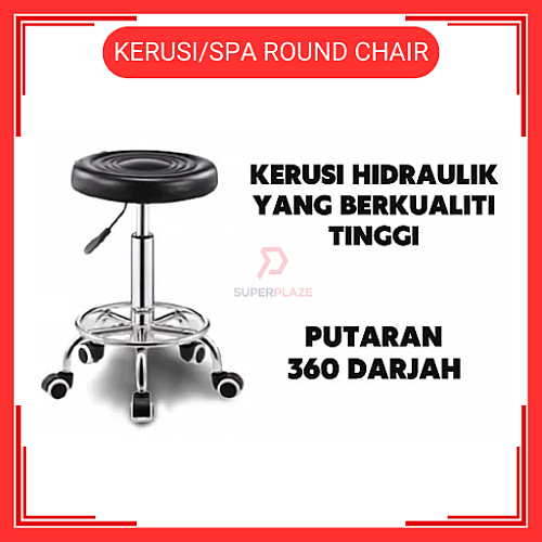 Kerusi Spa Kecantikan Hidraulik Kerusi Salon Boleh Laras Kerusi Beroda Round Chair Kerusi Spa Kecantikan Hidraulik Kerusi Salon Boleh Laras Kerusi Beroda Round Chair
