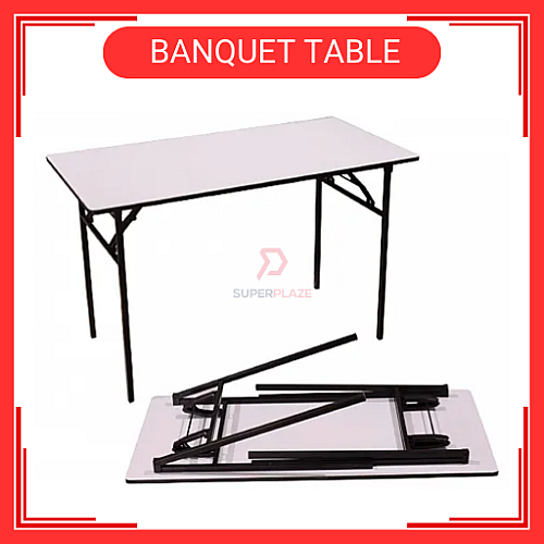 120cm x 45cm x 76cm Banquet Table Foldable Table Meja Jamuan Meja Boleh Lipat 