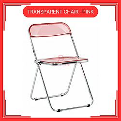 Pink Transparent Chair Acrylic Dining Chair 