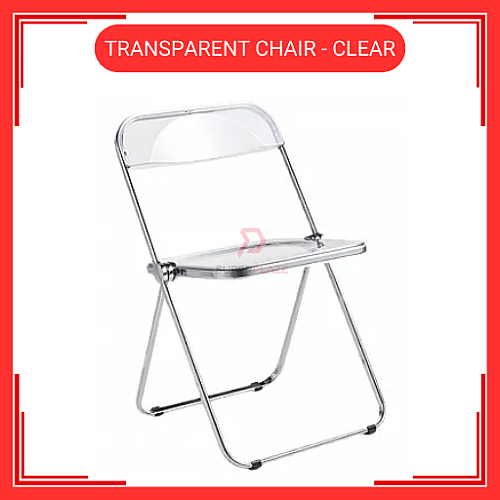 Clear Transparent Chair Acrylic Dining Chair Ins Stool Fashion Folding Chair Clear Transparent Chair Acrylic Dining Chair Ins Stool Fashion Folding Chair