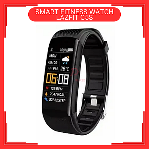 LAZFIT C5S Black Color Fitness Bracelet Waterproof Sport Tracker Smart Watch 