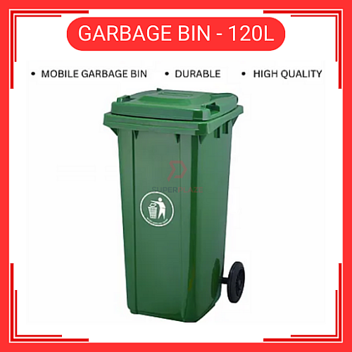 120 Liter Plastic Dustbin Tong Sampah