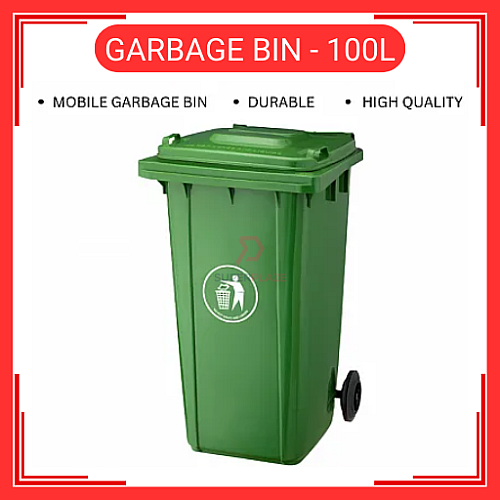 100 Liter Plastic Dustbin Tong Sampah