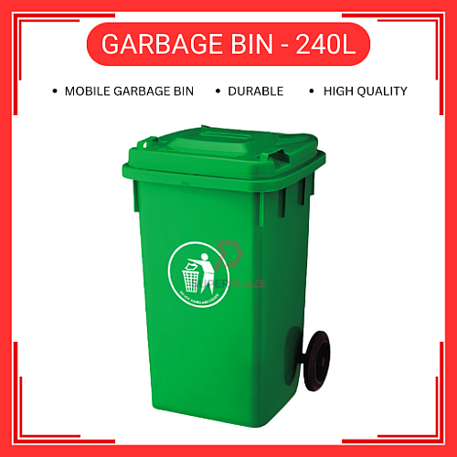 240 Liter Plastic Dustbin Tong Sampah