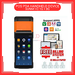 SUNMI V2 1G Plus 8G 4G WiFi Android 7.1 Mobile Handheld POS PDA Grabfood Foodpanda Shopeefood Machine
