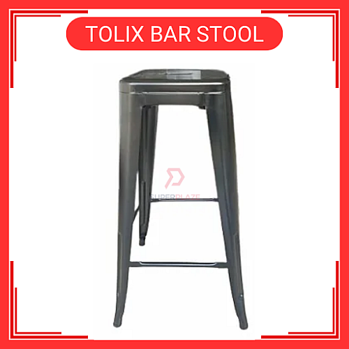 Kerusi Tinggi Kerusi Besi Tolix Metal High Bar Stool Kerusi Tinggi Kerusi Besi Tolix Metal High Bar Stool