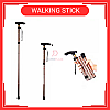 Adjustable Height Elderly Foldable Flexible Cane Crutch Walking Aid Mobility Walker Stick