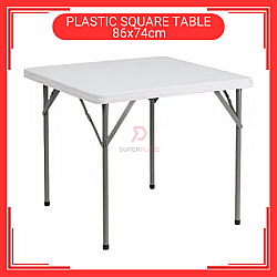 86cm Plastic Square Table Meja Lipat Empat Segi Portable Square Table For Restaurant Camping