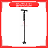 Adjustable Foldable Tongkat Cane Crutch Walking Aid Mobility Walker Stick LED Torch Light