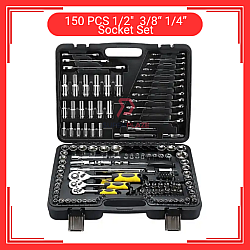 150pcs Socket Set Plastic Tool box Storage Hand Tools Kits Socket Wrench Auto Repair Tool Set