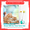 Cat Kitten Chaser Toys with Feather Catnip Ball Tumbler Balanced Exercise Wheel Chasing Hunting Playing