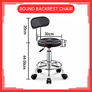 Kerusi Spa Kecantikan Hidraulik Kerusi Salon Boleh Laras Kerusi Beroda Backrest Chair