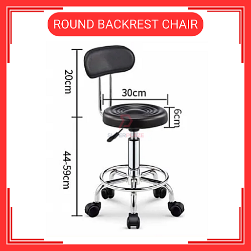 Kerusi Spa Kecantikan Hidraulik Kerusi Salon Boleh Laras Kerusi Beroda Backrest Chair Kerusi Spa Kecantikan Hidraulik Kerusi Salon Boleh Laras Kerusi Beroda Backrest Chair