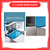 2 Layers Dust Proof Anti Dust Covered Dish Rack Drainer Rak Pinggan Berpenutup Anti Habuk 2 Tingkat