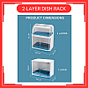 2 Layers Dust Proof Anti Dust Covered Dish Rack Drainer Rak Pinggan Berpenutup Anti Habuk 2 Tingkat