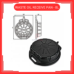 8L Waste Oil Drainer Receive Pan Oil Drain Pan 