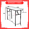 120cm x 45cm x 76cm Banquet Table Foldable Table Meja Jamuan Meja Boleh Lipat 