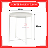 Yellow Coffee Table Tray Table Removable Tray Top  Side Table  Coffee Table Meja Tepi Sofa Meja Kecil