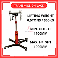 500kg 54kg Single Pump Telescopic Tall Transmission Jack Gearbox Jack Engine Jack 
