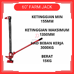 60 Inches High Farm Jack Lift Jack 4x4 Recovery Off Road Jack