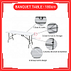 6 Kaki 6 Feet Foldable Banquet Table Event Catering Hall Buffet Folding Table Pasar Malam Meja Lipat Niaga 6 Kaki 6 Feet Foldable Banquet Table Event Catering Hall Buffet Folding Table Pasar Malam Meja Lipat Niaga