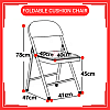 Foldable Cushion Chair Steel Cushion Chair Dining Chair Kerusi Kusyen Boleh Lipat