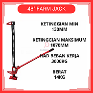 48 Inches High Farm Jack Lift Jack 4x4 Recovery Off Road Jack