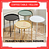 Yellow Coffee Table Tray Table Removable Tray Top  Side Table  Coffee Table Meja Tepi Sofa Meja Kecil