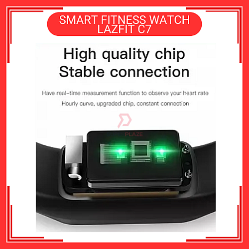 LAZFIT C7 Red Colour Smart Band Fitness Tracker BraceletSports Smart Watch 
