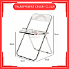 Clear Transparent Chair Acrylic Dining Chair Ins Stool Fashion Folding Chair Clear Transparent Chair Acrylic Dining Chair Ins Stool Fashion Folding Chair