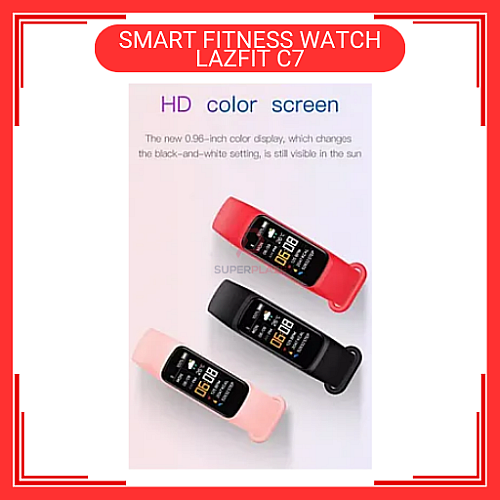 LAZFIT C7 Pink Colour Smart Band Fitness Tracker BraceletSports Smart Watch	