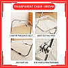Brown Transparent Chair Acrylic Dining Chair Brown Transparent Chair Acrylic Dining Chair