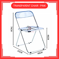Pink Transparent Chair Acrylic Dining Chair 