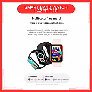 LAZFIT C10 Pink Color Smart Band Fitness Bracelet Screen Watch