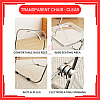Clear Transparent Chair Acrylic Dining Chair Ins Stool Fashion Folding Chair Clear Transparent Chair Acrylic Dining Chair Ins Stool Fashion Folding Chair