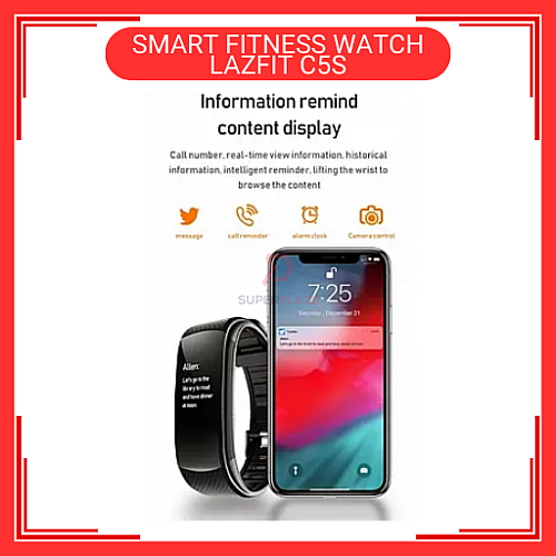 LAZFIT C5S Pink Color Fitness Bracelet Waterproof Sport Tracker Smart Watch