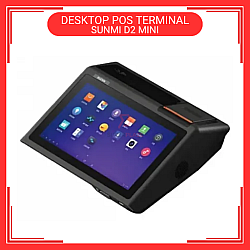 SUNMI D2 Mini Desktop POS Terminal Printer With Build in 2D Scanner Lovyerse Software