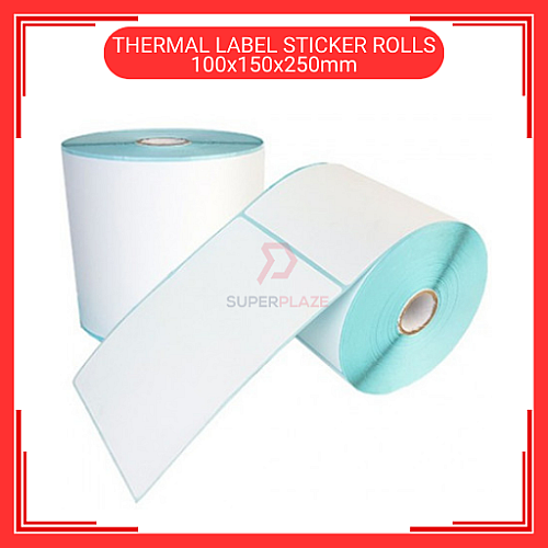 100mm x 150mm A6 Size 250 Sticker  Thermal Labels Sticker Rolls