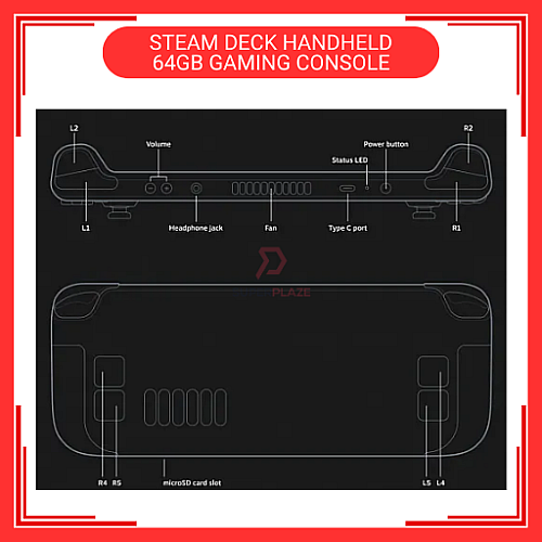 64GB Original Valve Steam Deck Handheld Gaming Console Brand New Set Support Window Steam Deck
